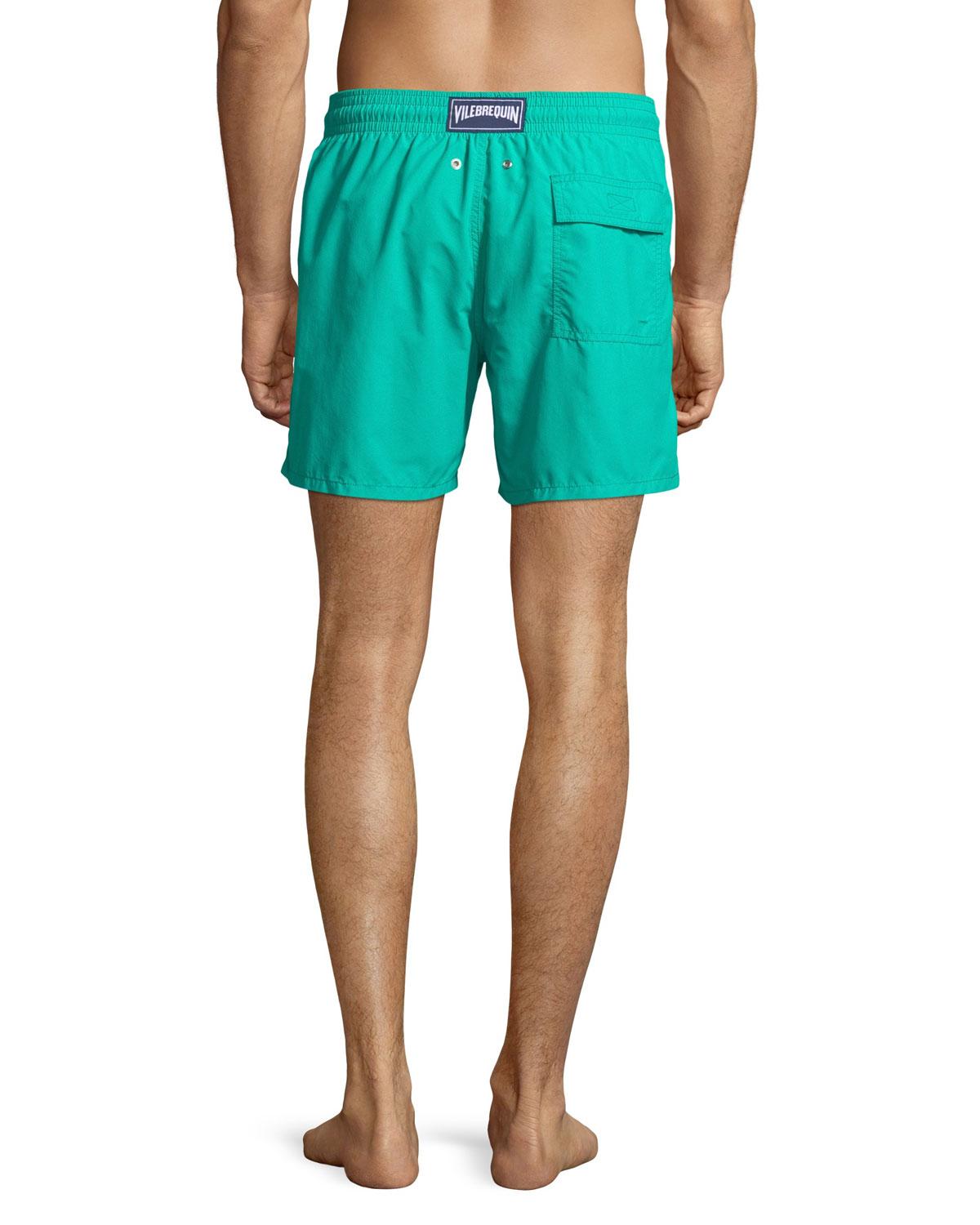 water reactive swim trunks