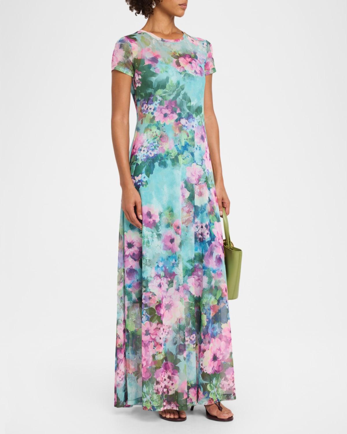 chinese dress ladies Indigo Meadow Sleeveless Ruffle Dress