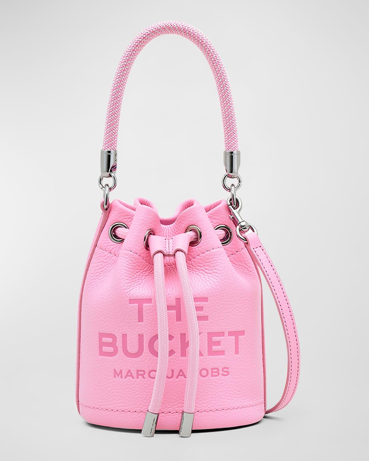Marc Jacobs The Leather Mini Bucket Bag in Pink | Lyst
