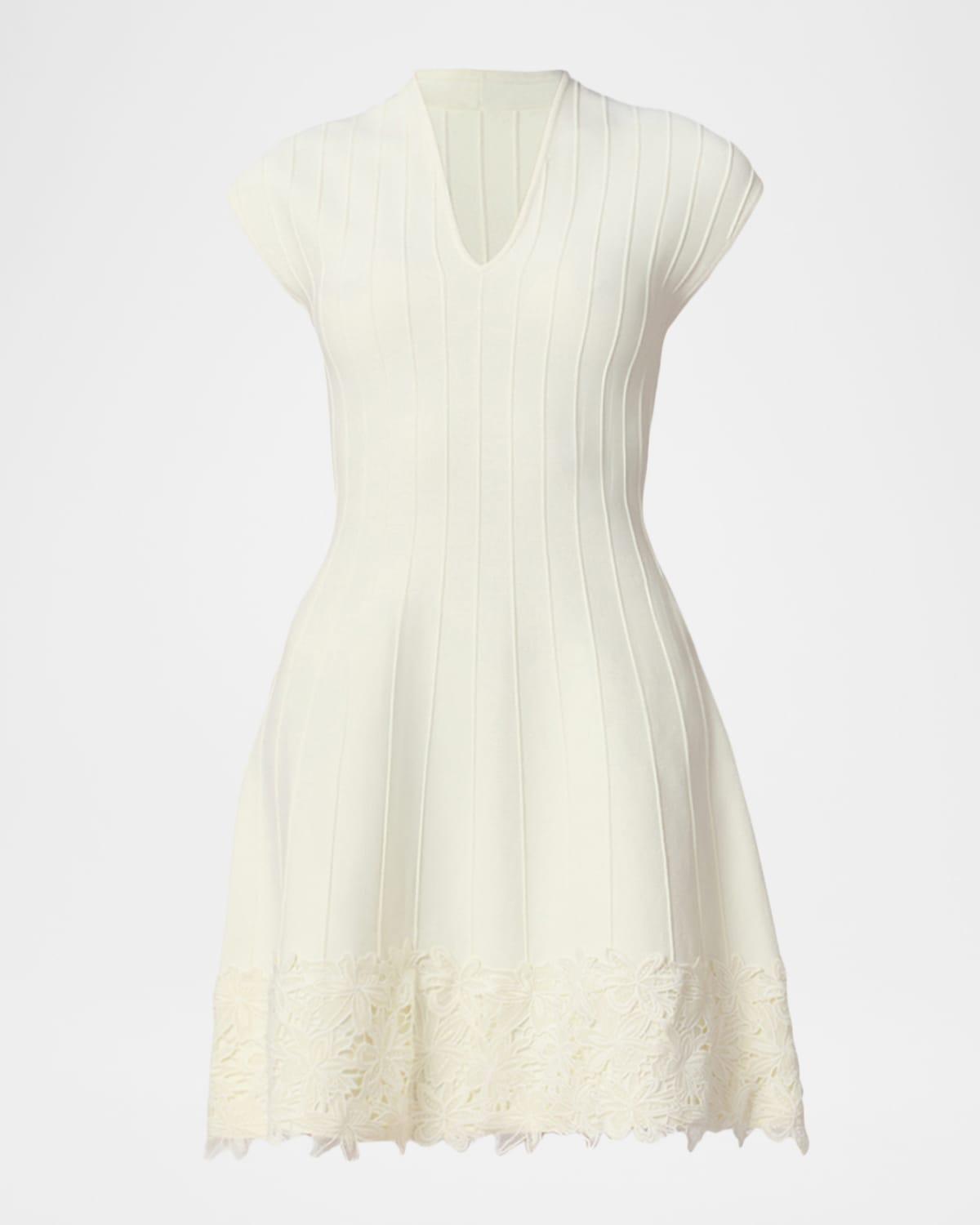chinese dress ladies Shoshanna Women's High-Low Cap Sleeve All-Over Lace Dress, White, 0 at  Amazon Women's Clothing store
