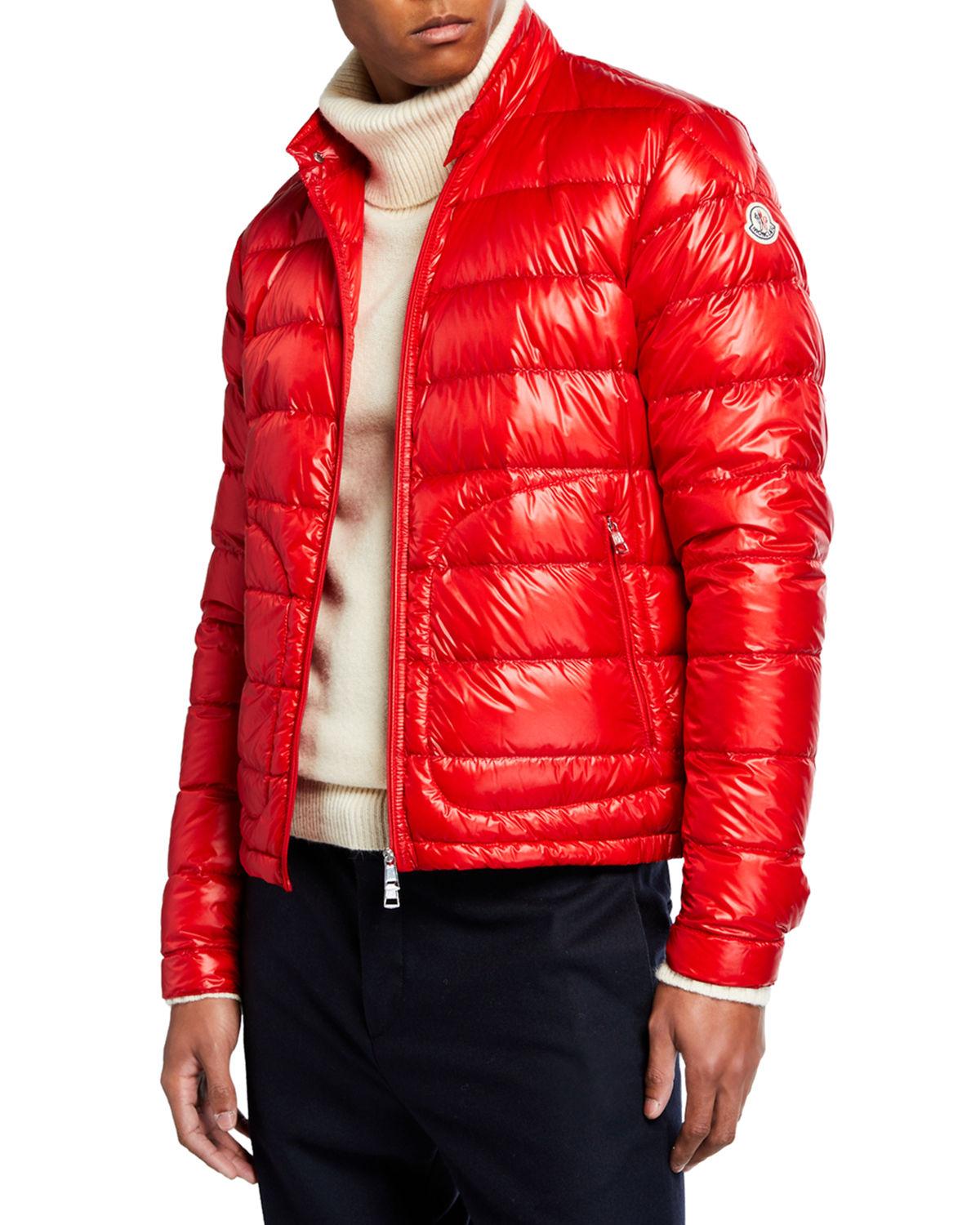 mens moncler jacket red