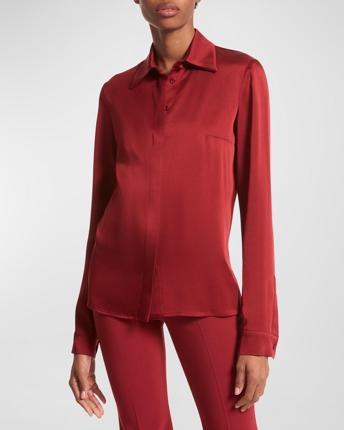 michael kors shirts womens red