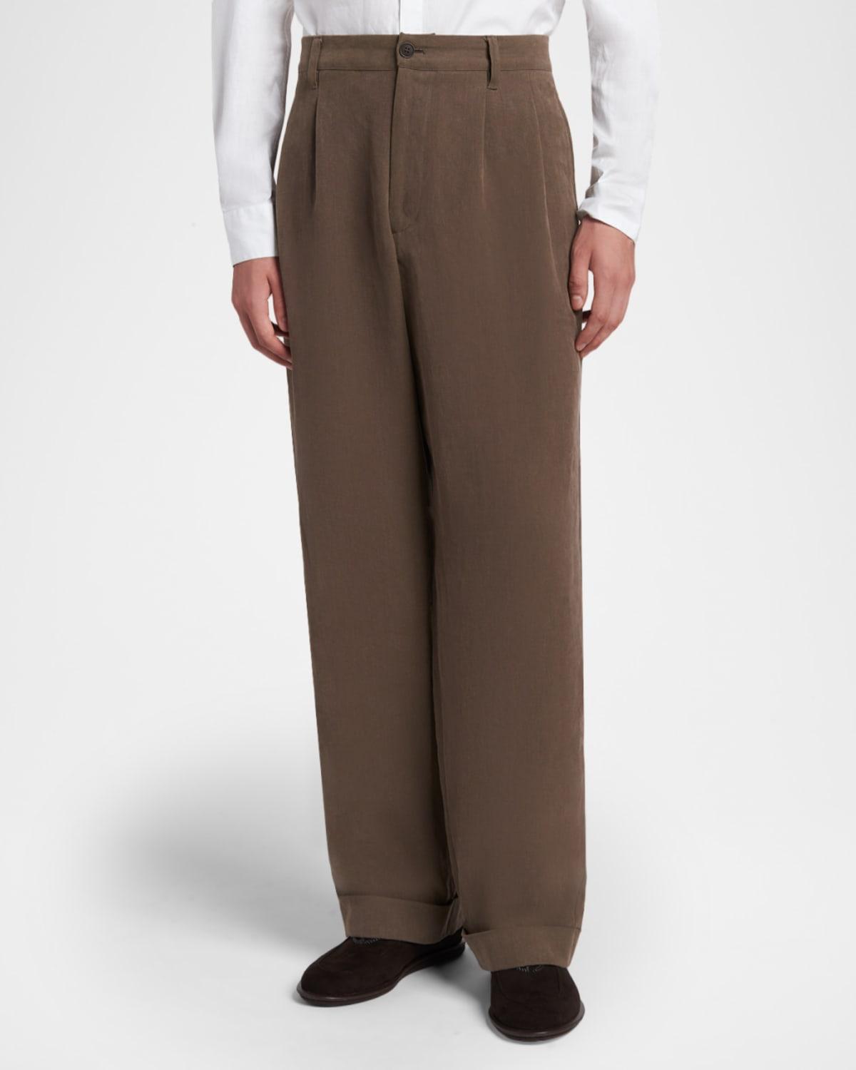 Brown Giorgio Armani Pants for Men | Lyst