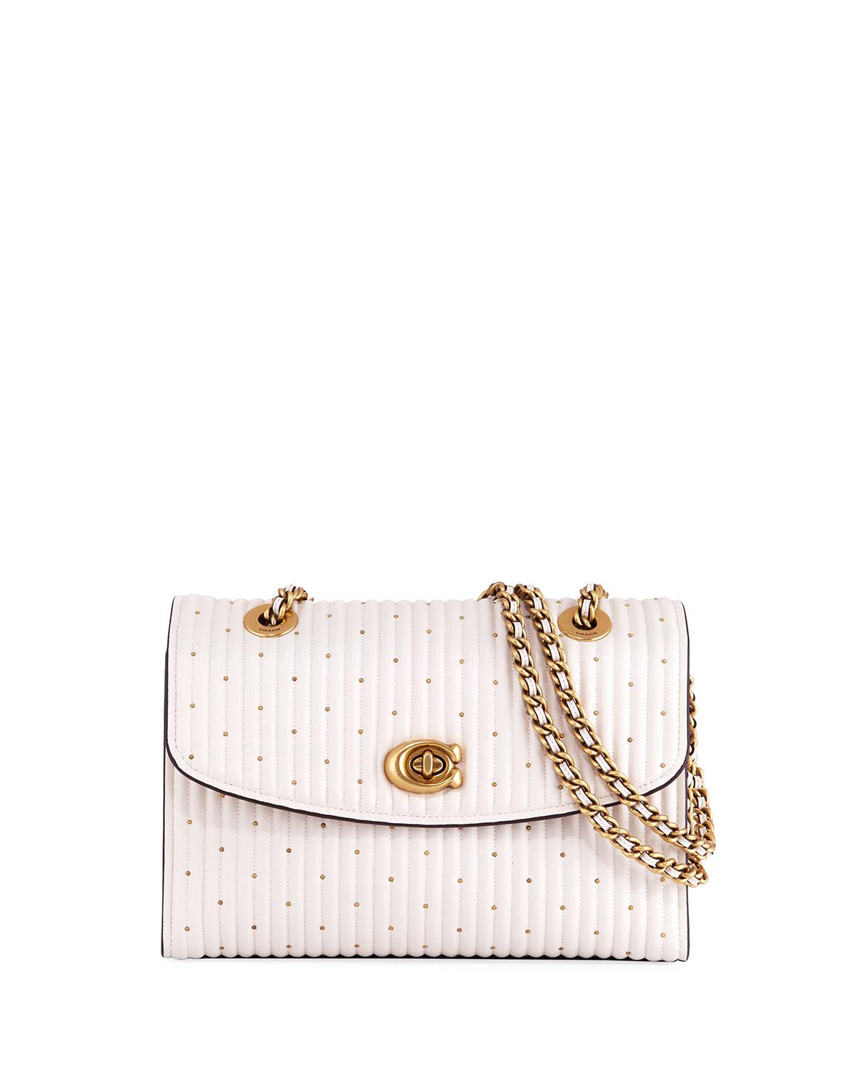 coach parker bag white