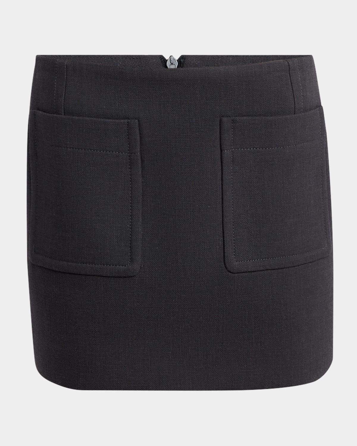 スカート BOTTEGA VENETA Graphite Cotton Blend Mini Skirt Bottega Veneta Skirts for Women | Online Sale up to 78% off