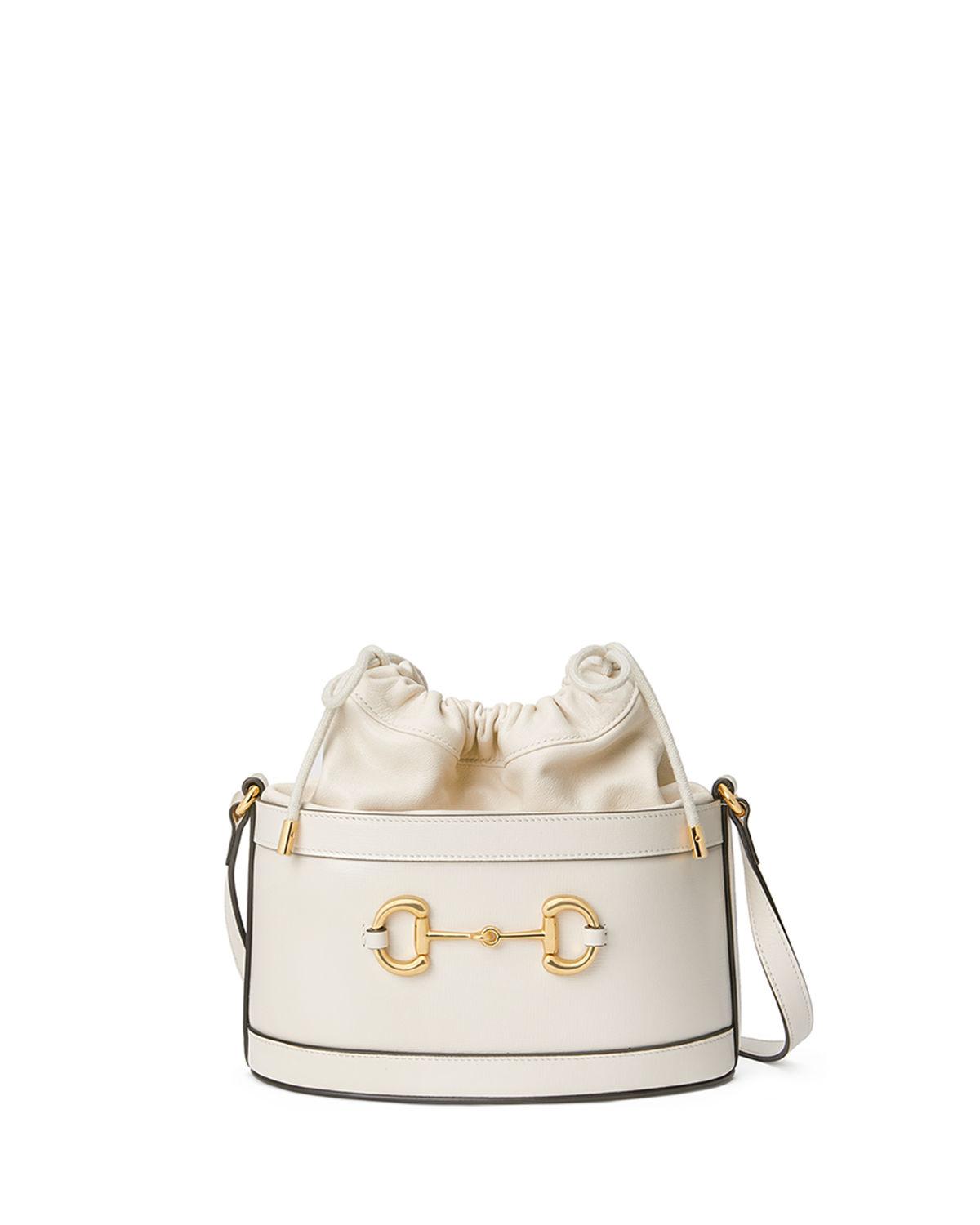 Gucci 1955 Horsebit Mini Leather Shoulder Bag in White Lyst