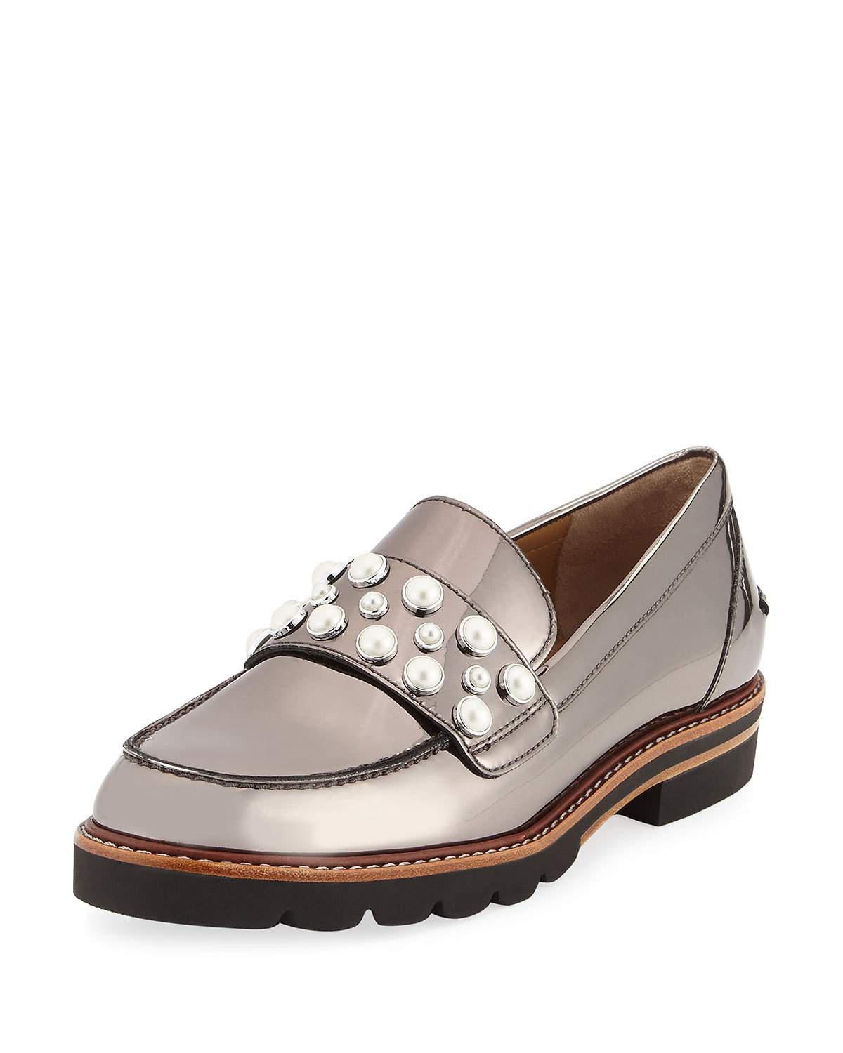 stuart weitzman heeled loafer