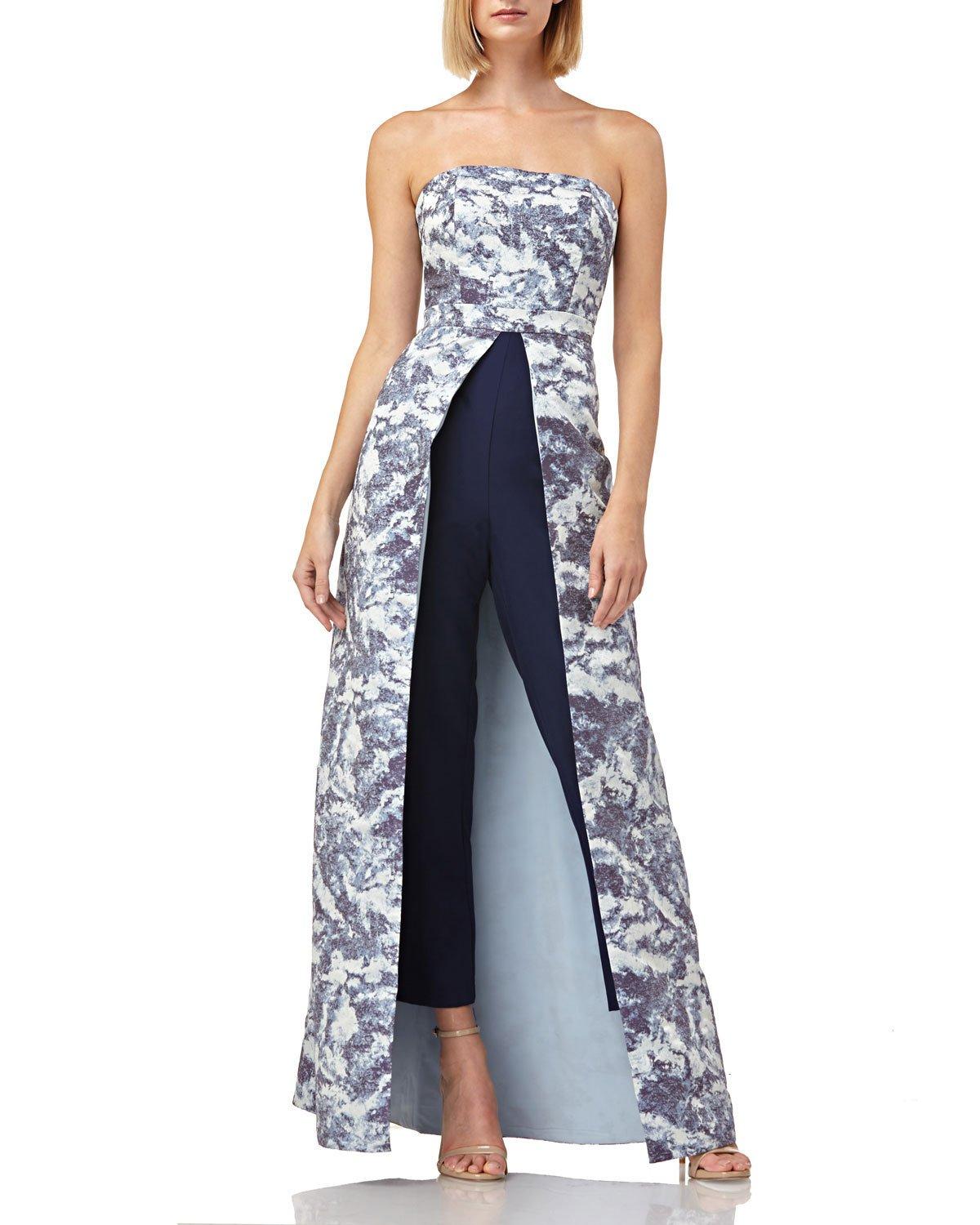 kay unger jumpsuit gown