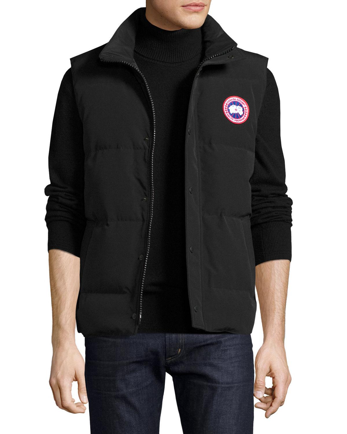 Canada Goose Goose Garson Puffer Vest in Black for Men - Lyst
