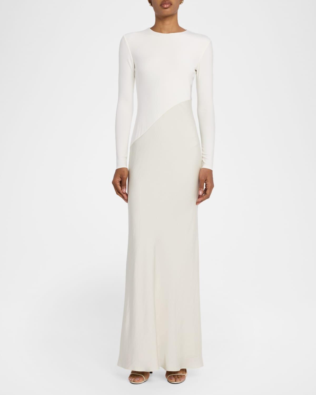 asymmetrical ruffle dress Asymmetrical Off Shoulder Dress – BCBGMAXAZRIA main image 1