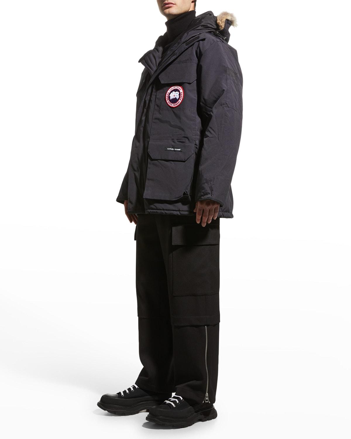 Canada Goose Expedition Fusion Fit Hooded Parka Coat in Black for Men | Lyst