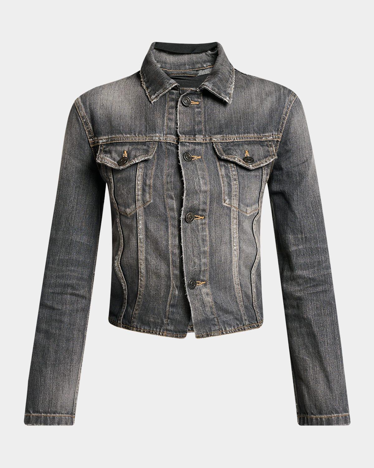 Balenciaga Jean and denim jackets for Women | Online Sale up