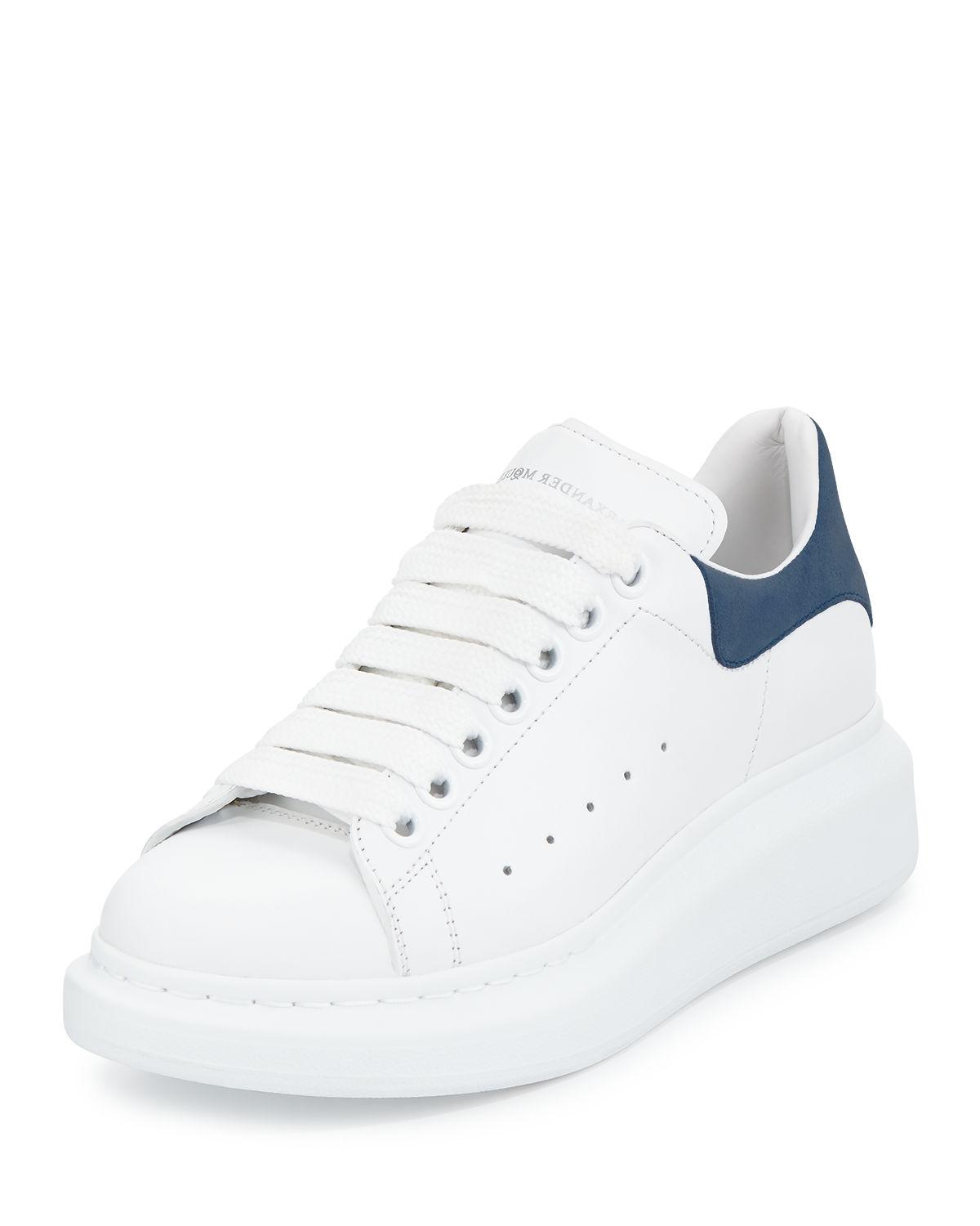 navy platform sneakers