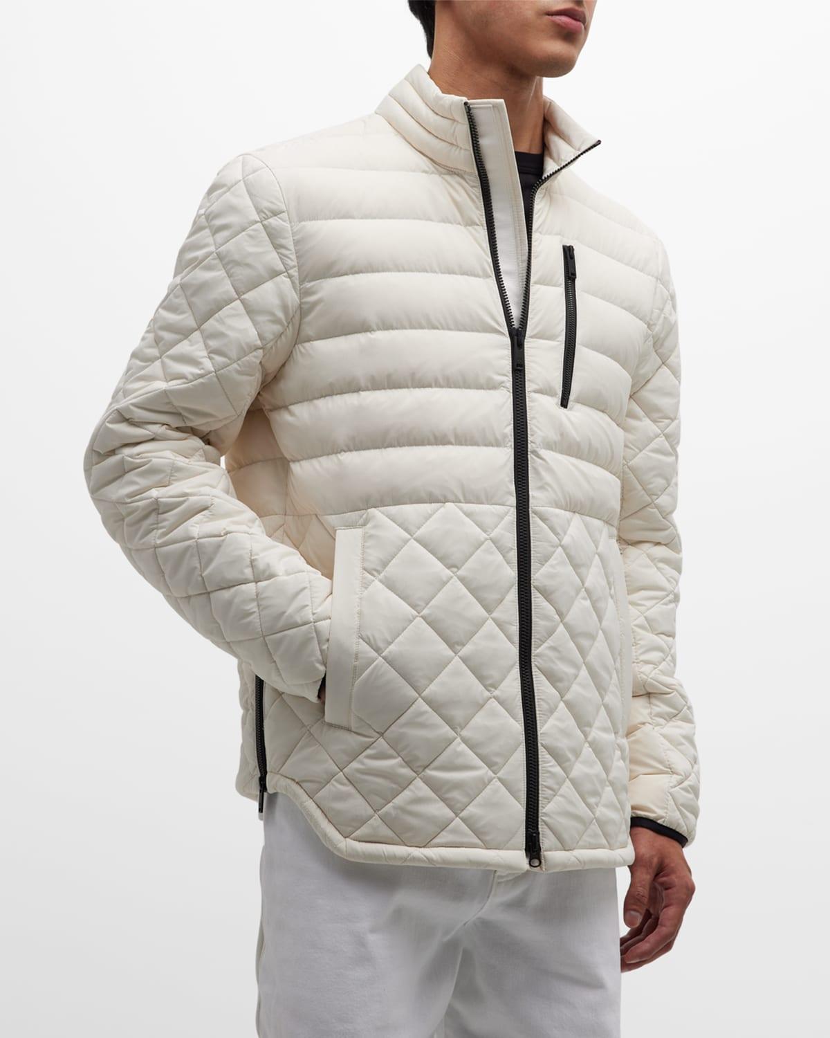 Moose Knuckles Boynton Quilted Down Jacket in Gray for Men | Lyst