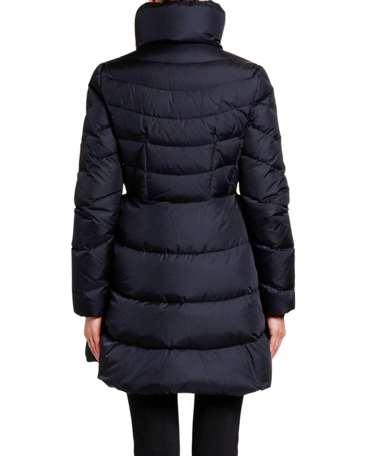 Moncler Synthetic Mirielon A-line Puffer Jacket in Navy (Blue) - Lyst