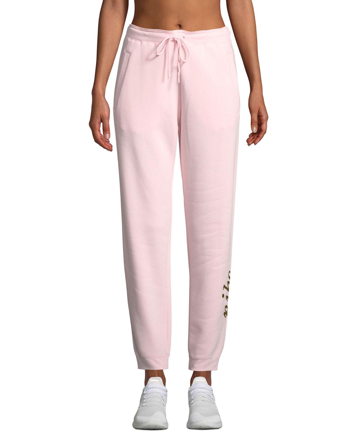 Light Pink Sweatpants : Nike Cotton Rally Logo Drawstring Jogger ...