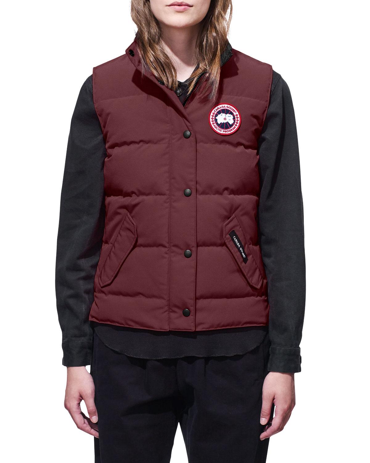 Canada Goose Goose Freestyle Puffer Vest in Purple Lyst