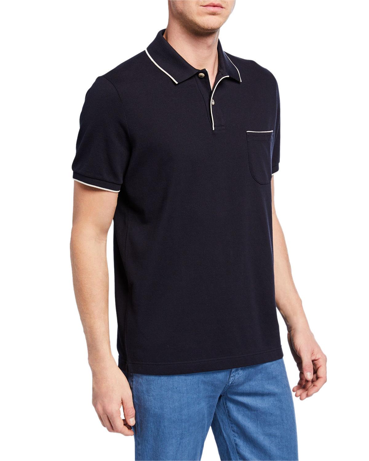 Loro Piana Cotton 2button Regatta Polo Shirt in Blue for Men Lyst
