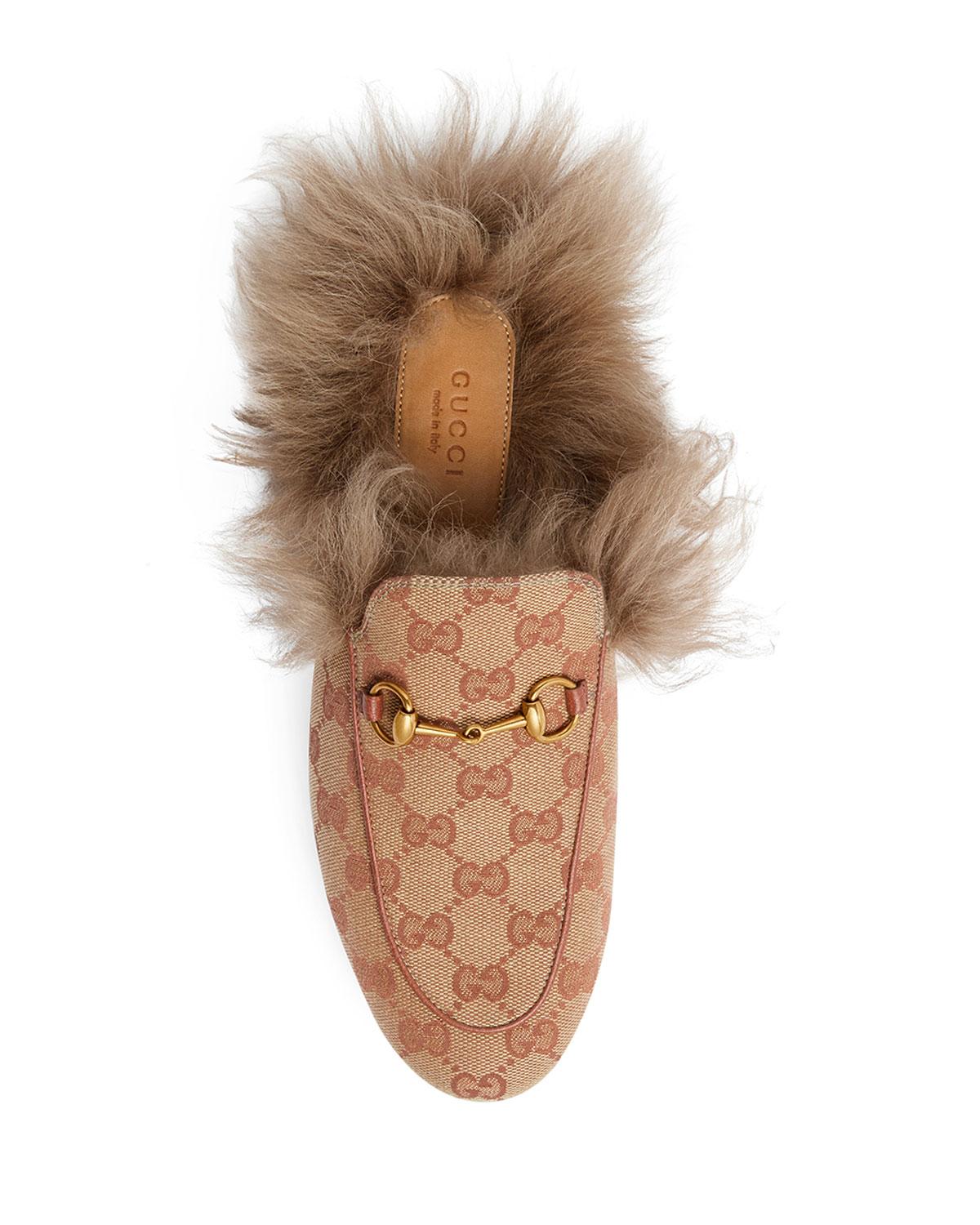 gucci princetown fur sale