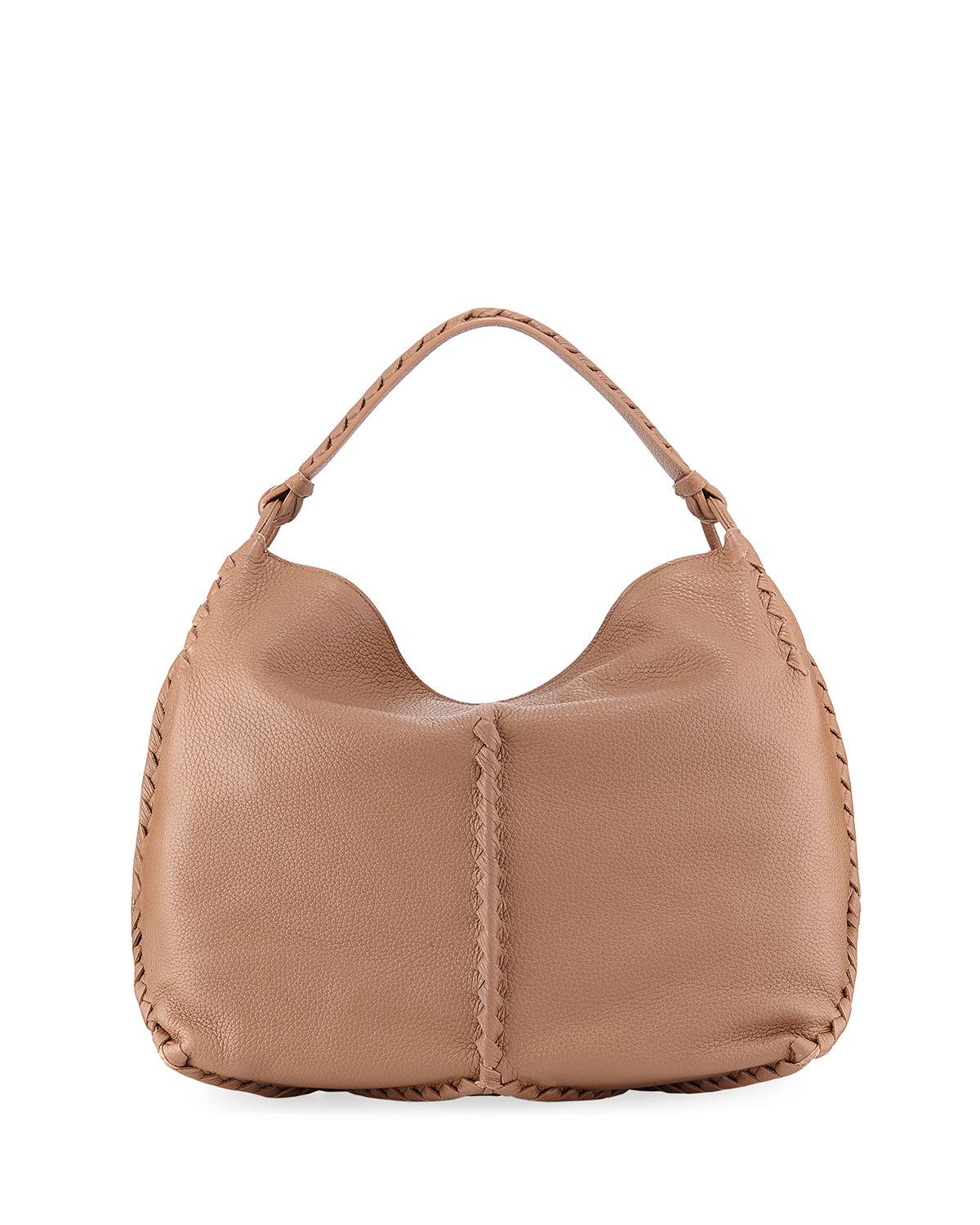 bottega veneta medium deerskin leather hobo bag