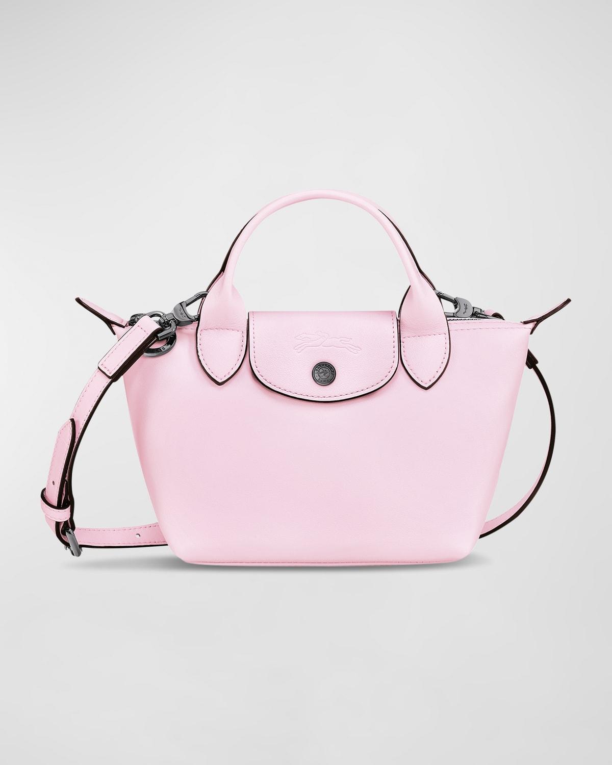 Longchamp Le Pliage Cuir Xs Leather Tophandle Bag in Pink Lyst