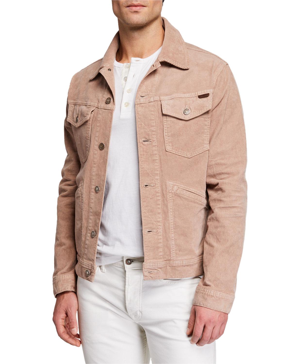 mens corduroy denim jacket