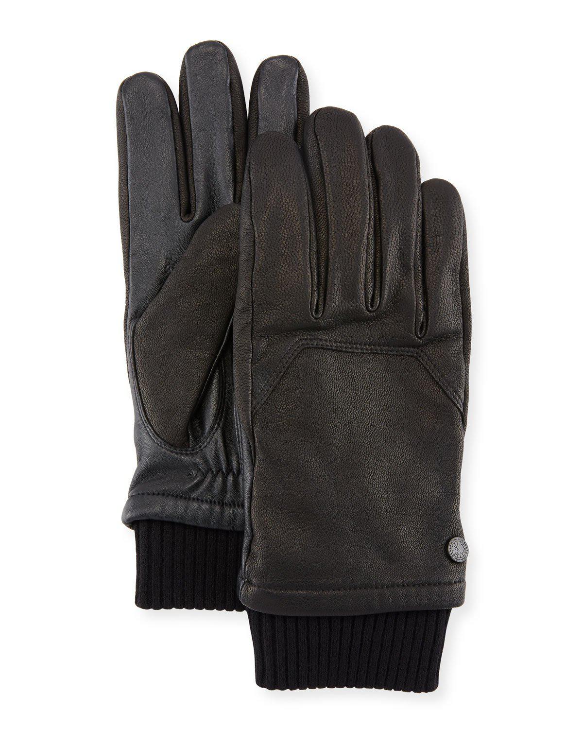 canada goose leather gloves
