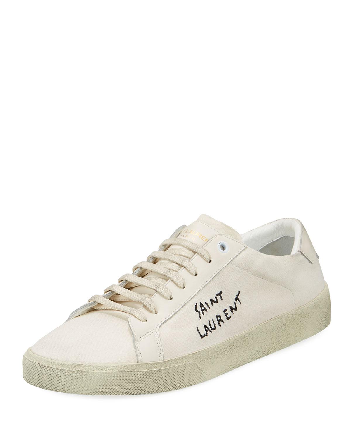 saint laurent men's low top sneakers