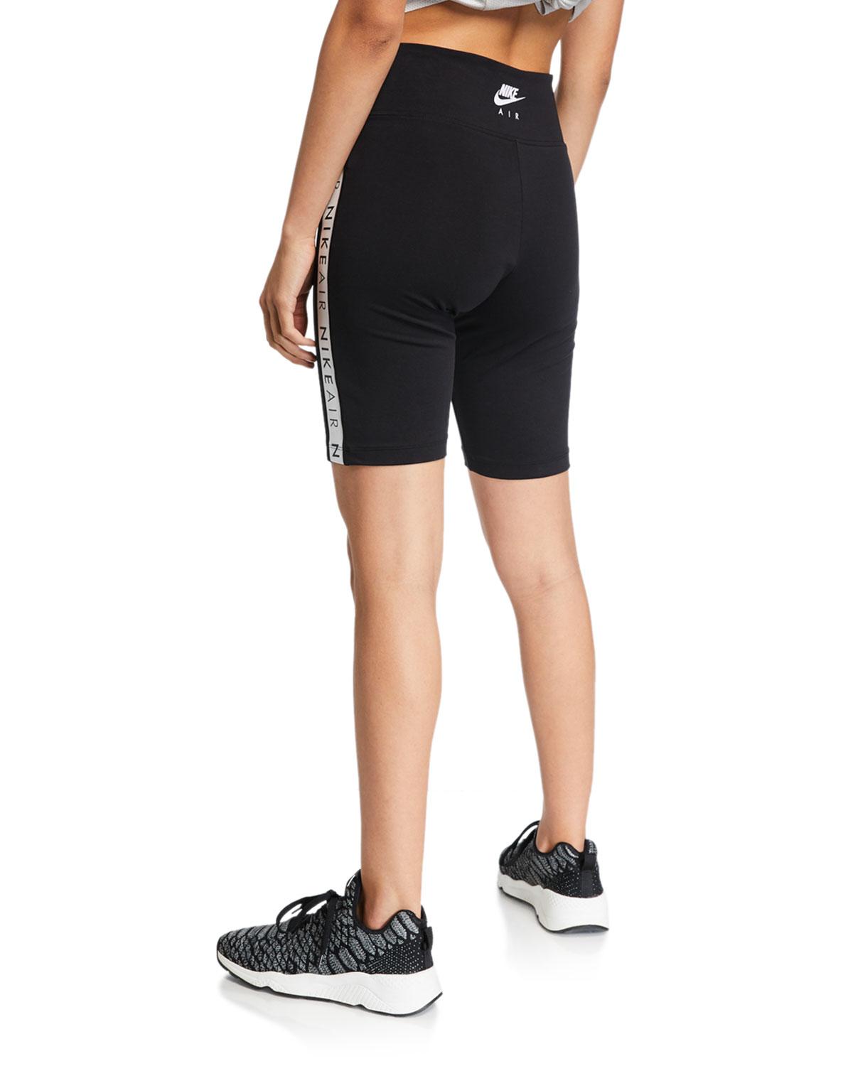 nike air logo tape bike short