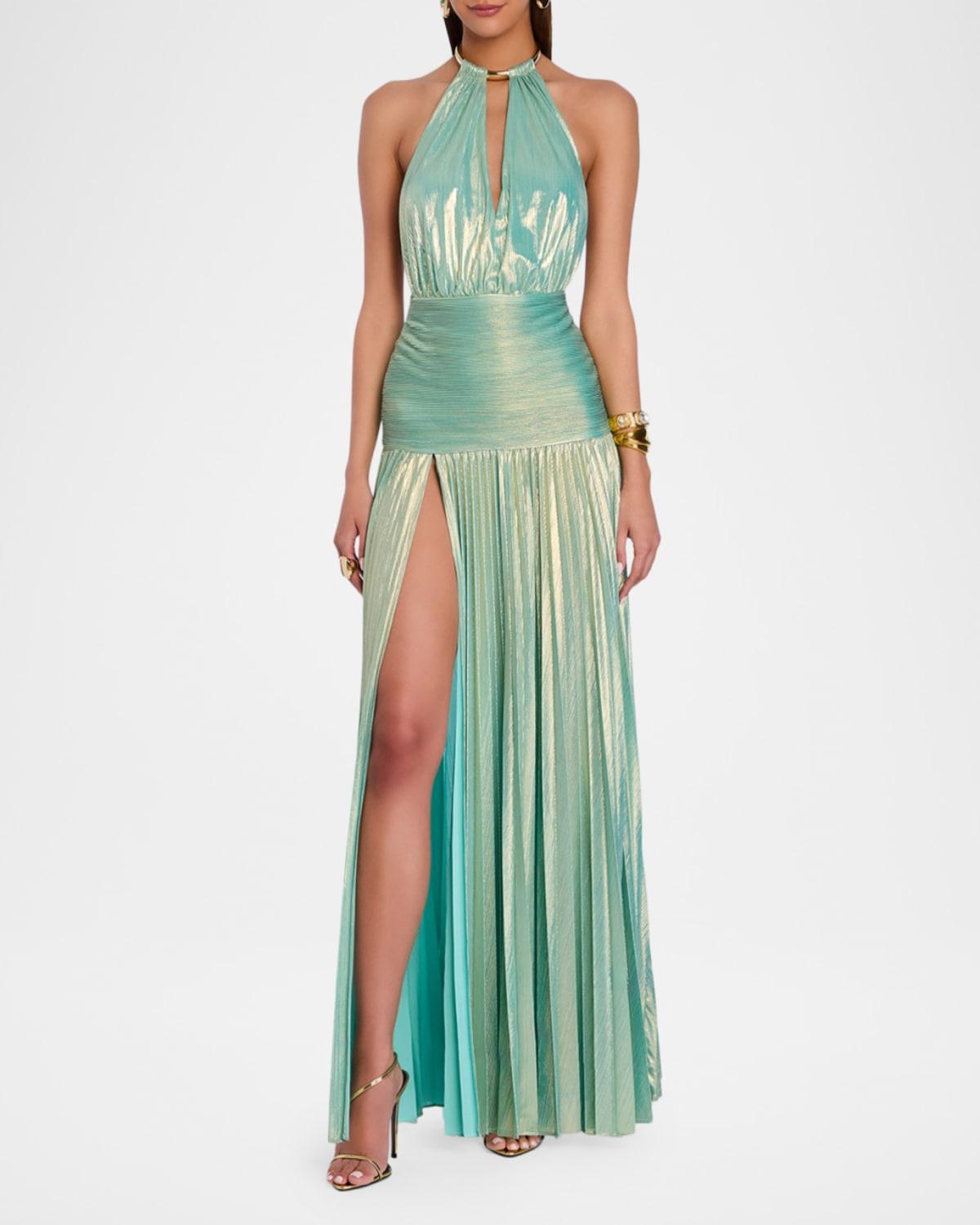 choker neck dress design Sharp Collar Dress