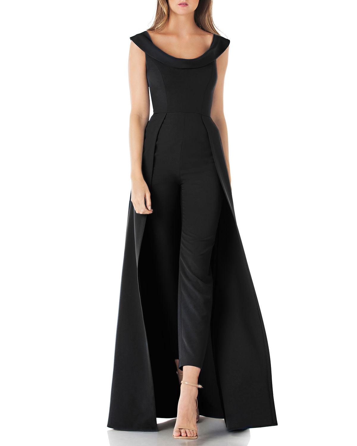 jumpsuit with skirt overlay