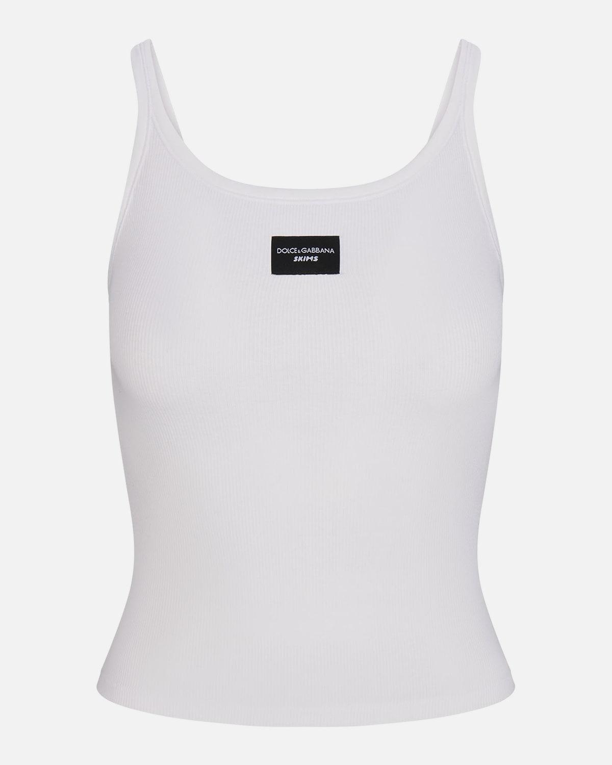 DOLCE&GABBANA ×SKIMS ホワイトタンクトップXS DOLCE&GABBANA ×SKIMS ホワイトタンクトップXS Dolce & Gabbana X