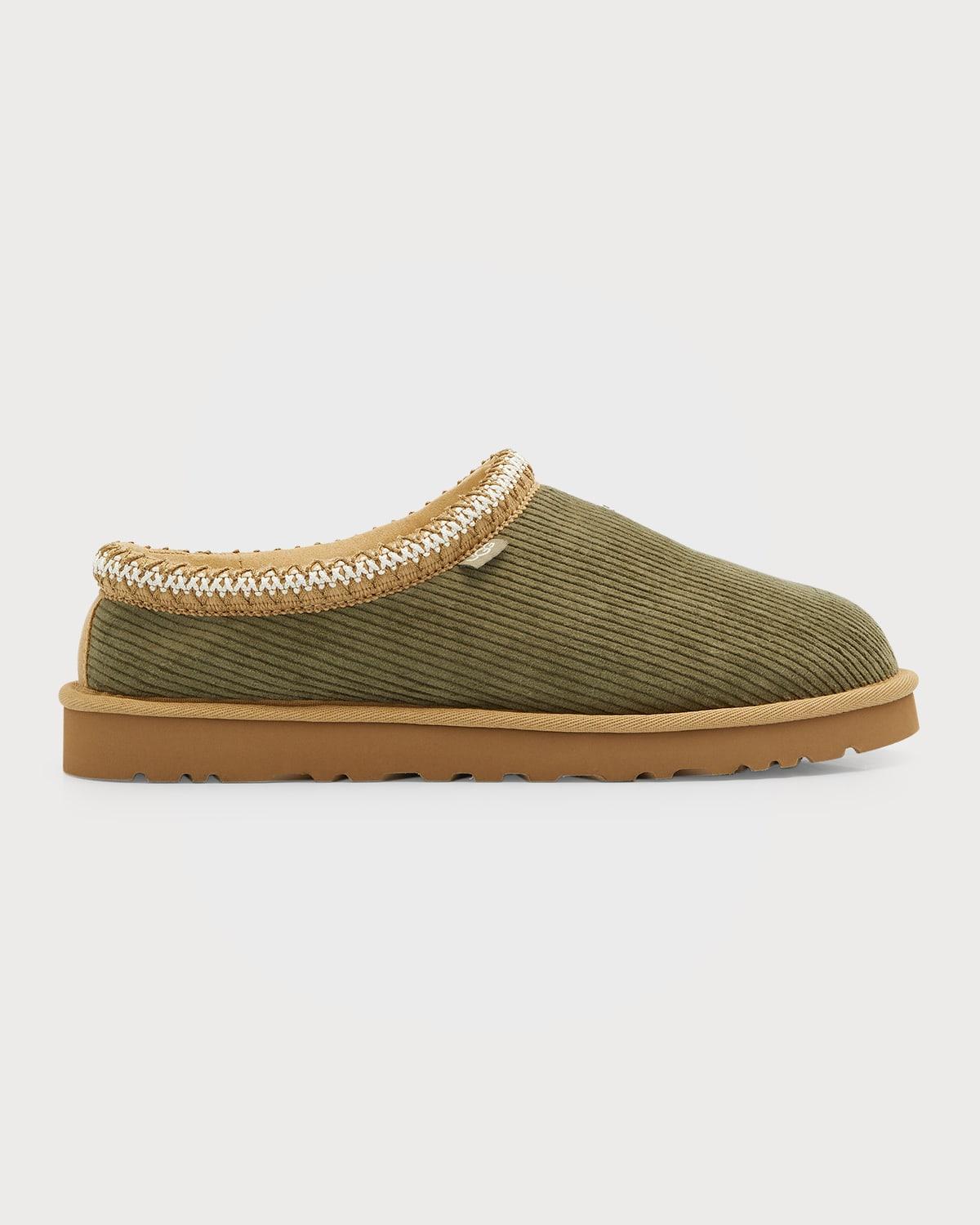 UGG Tasman Corduroy Ii Shearlinglined Slippers in Green for Men Lyst