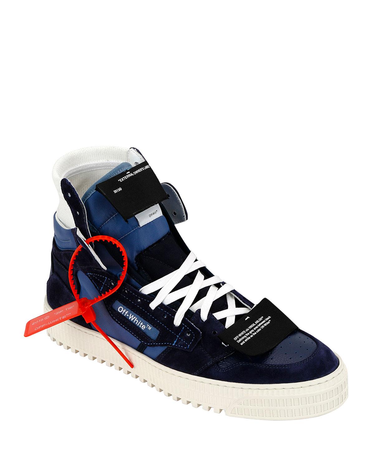 off white blue shoes