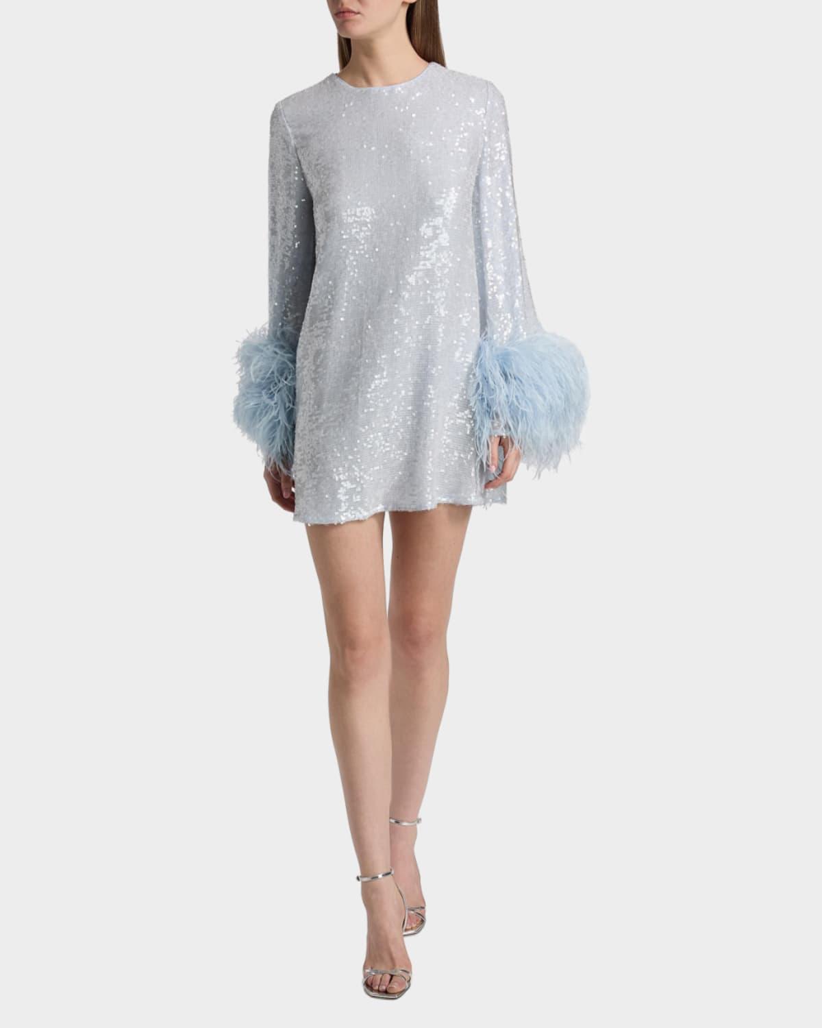 Designer Blue Sequin Shirt Dresses for Women - Up to 84% off | Lyst