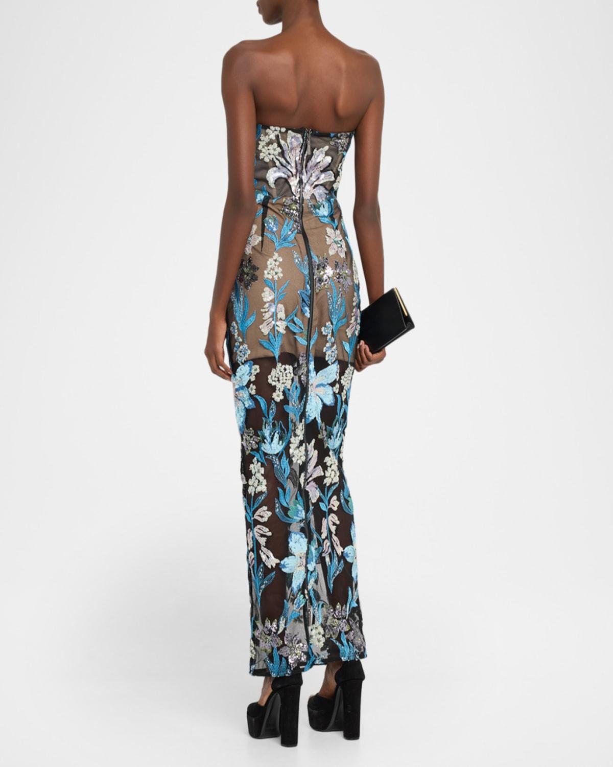 donna morgan blue dress Donna Morgan Midi Dress main image 1