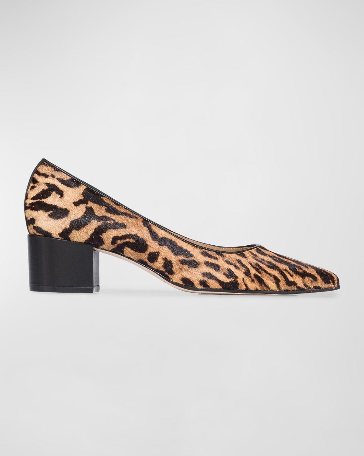 Bernardo Millie Leopard Block Heel Pumps Lyst