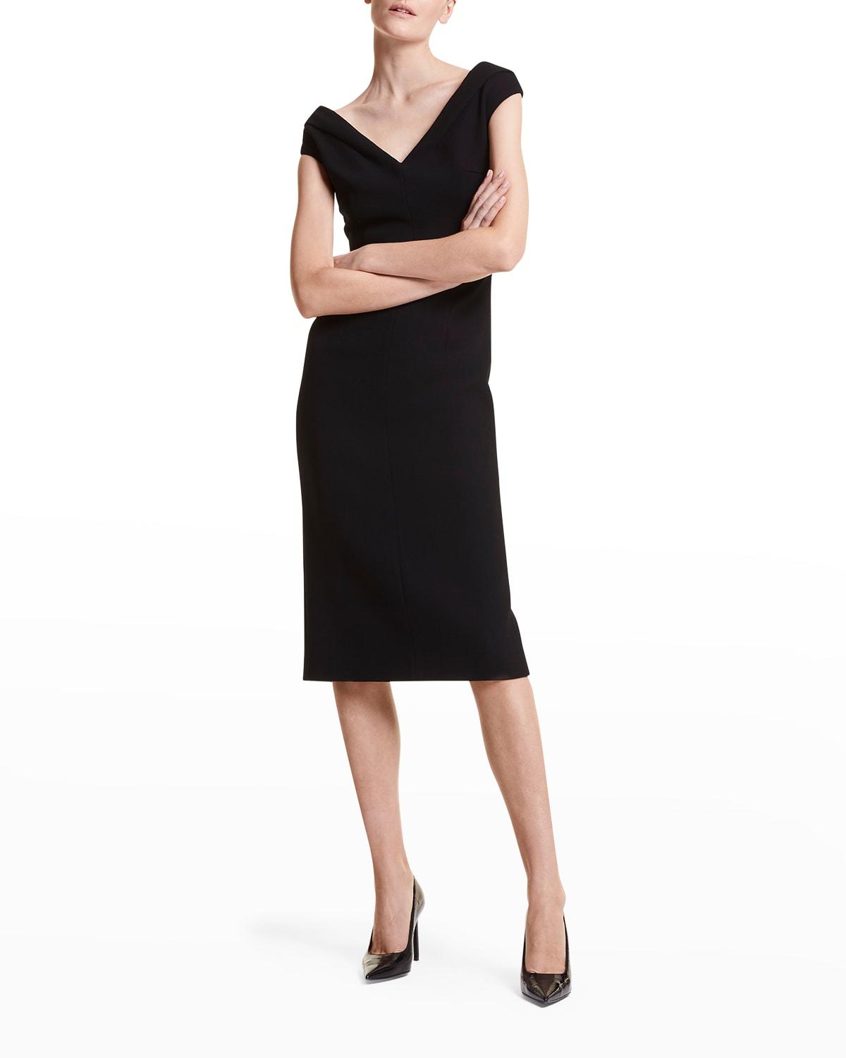 Michael kors v neck cap sleeve dress hot sale