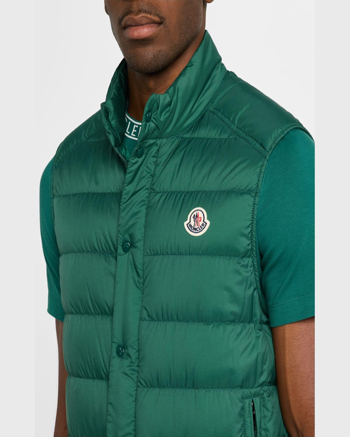 Green moncler body warmer shop