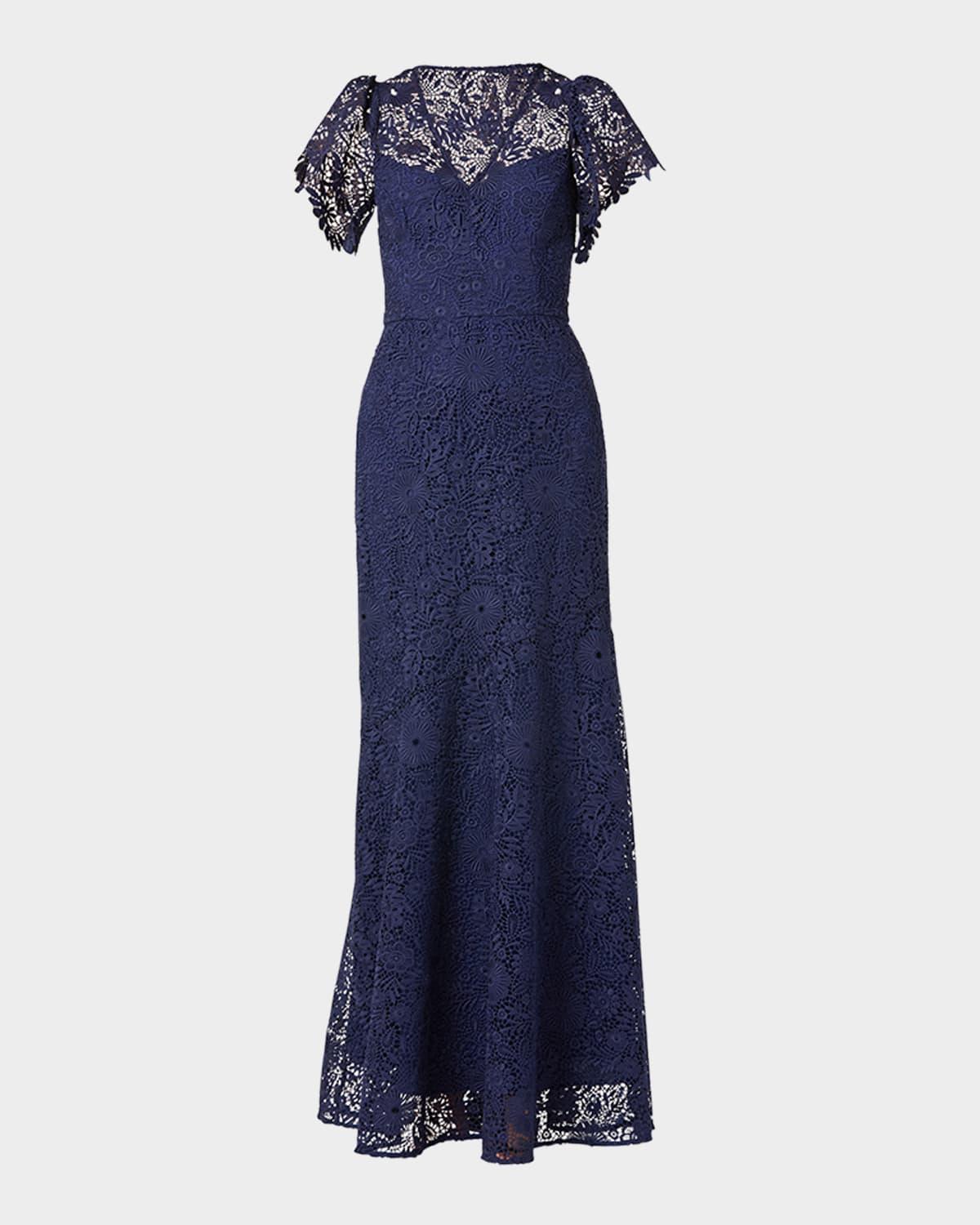 pink lace embellished midi dress JS Collections 866988 main image 1