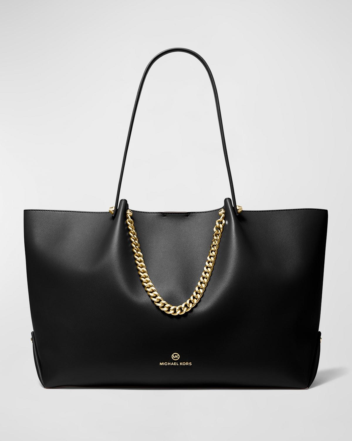Michael kors large tote bag on sale black