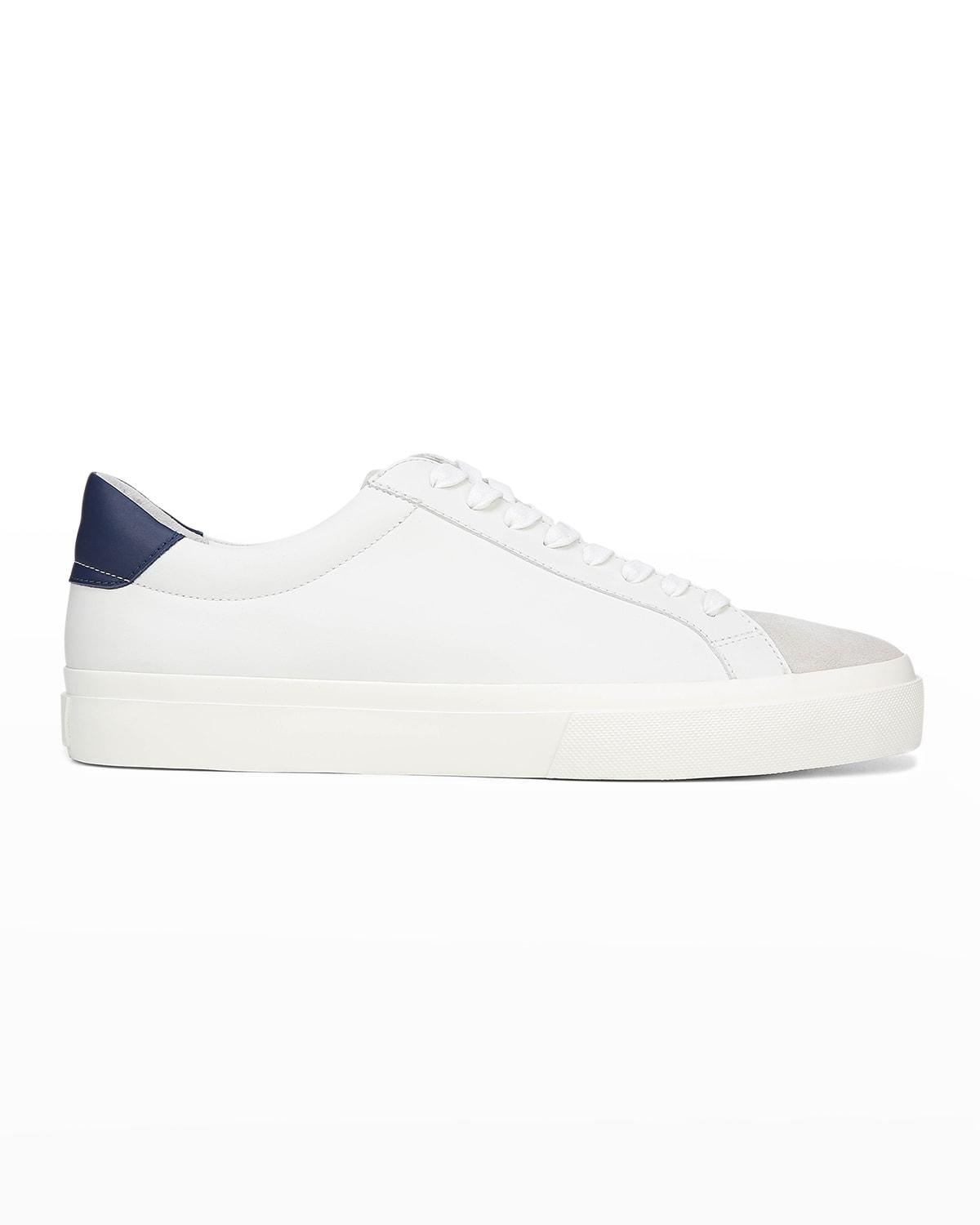 Vince Fulton Mix-leather Low-top Sneakers in White for Men | Lyst