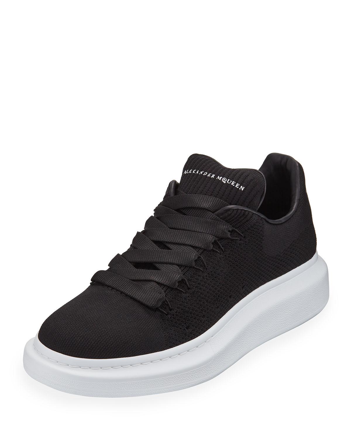 alexander mcqueen knit trainers