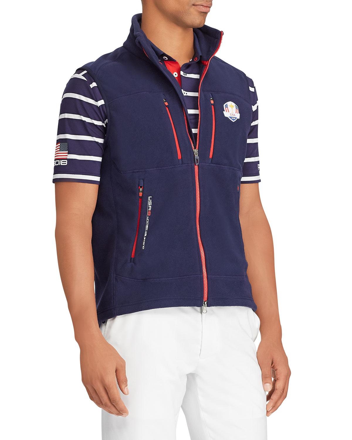 Ralph Lauren Fleece U.s. Ryder Cup Team Vest in French Navy (Blue) for