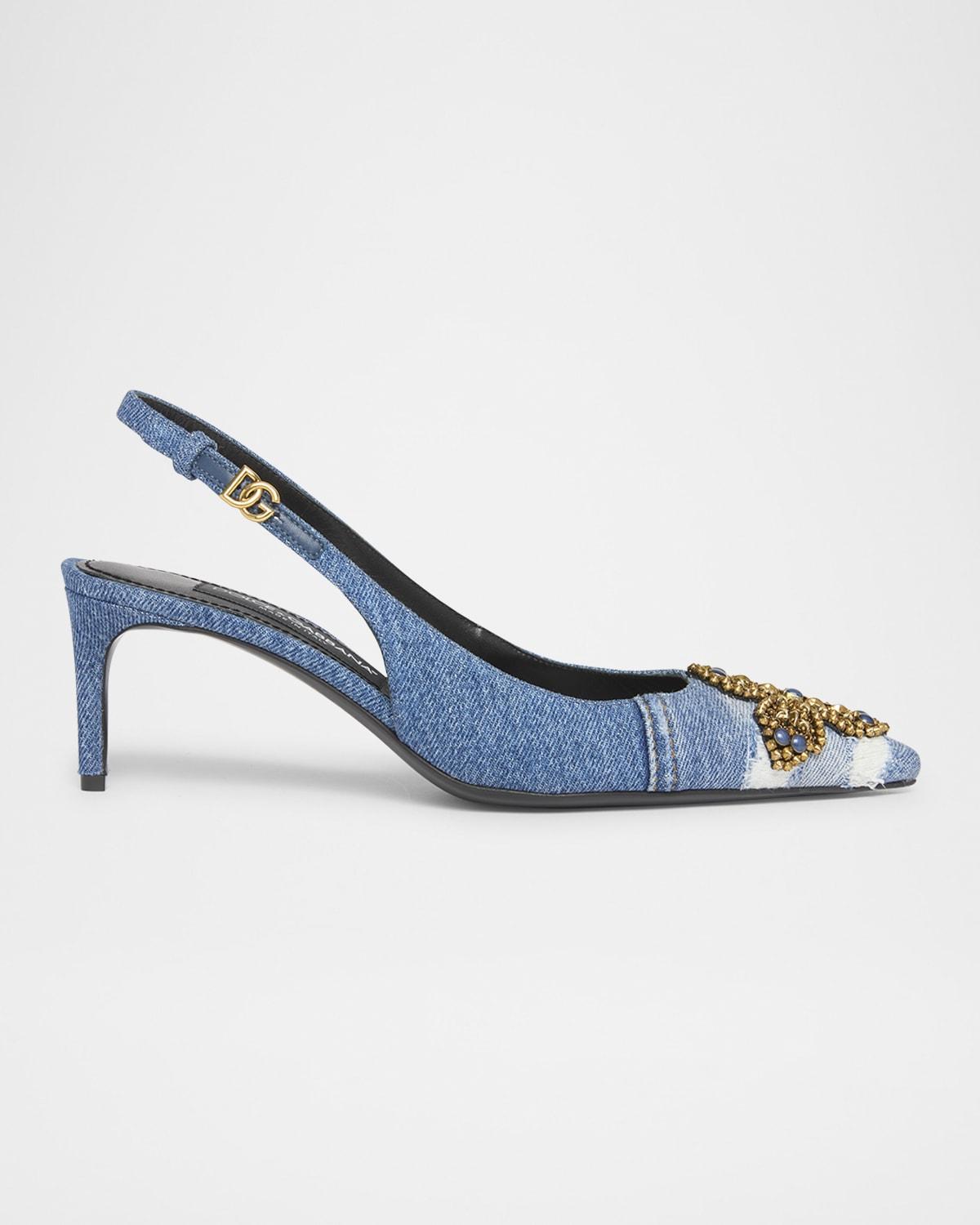 【送料&関税込】Dolce & Gabbana Slingback In Shiny Goats CG0776A7630_8H056-2_c79e176a-