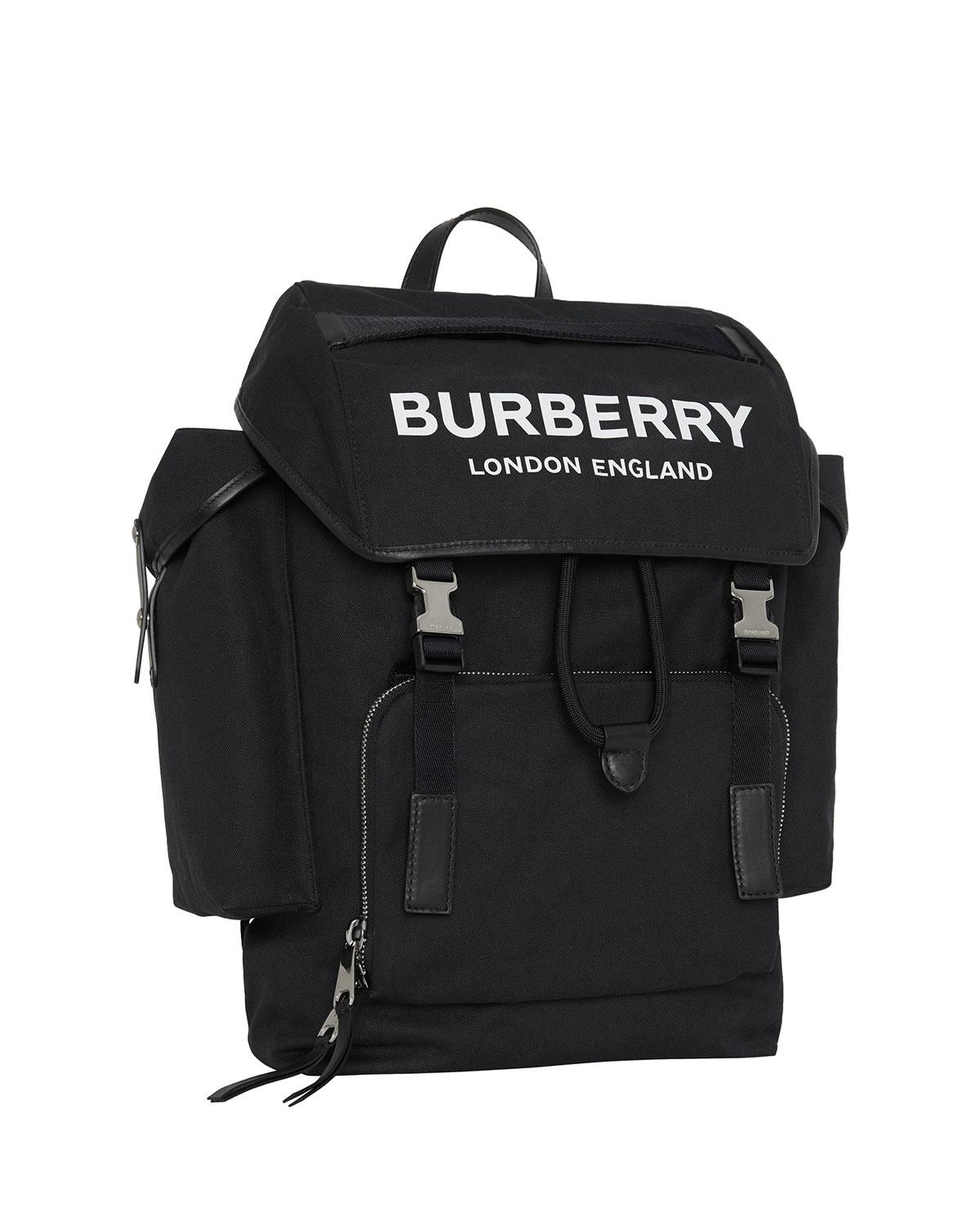 burberry black backpack