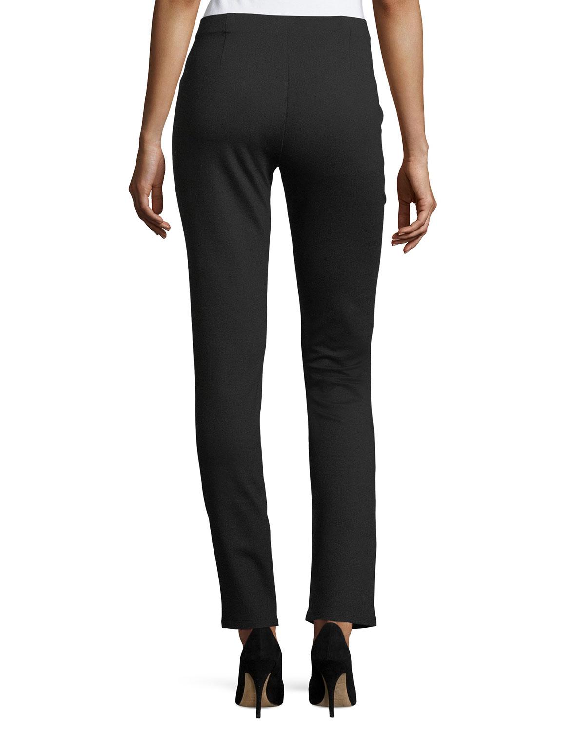 Eileen Fisher Petite Slim Ponte Pants in Charcoal (Black) Save 51 Lyst