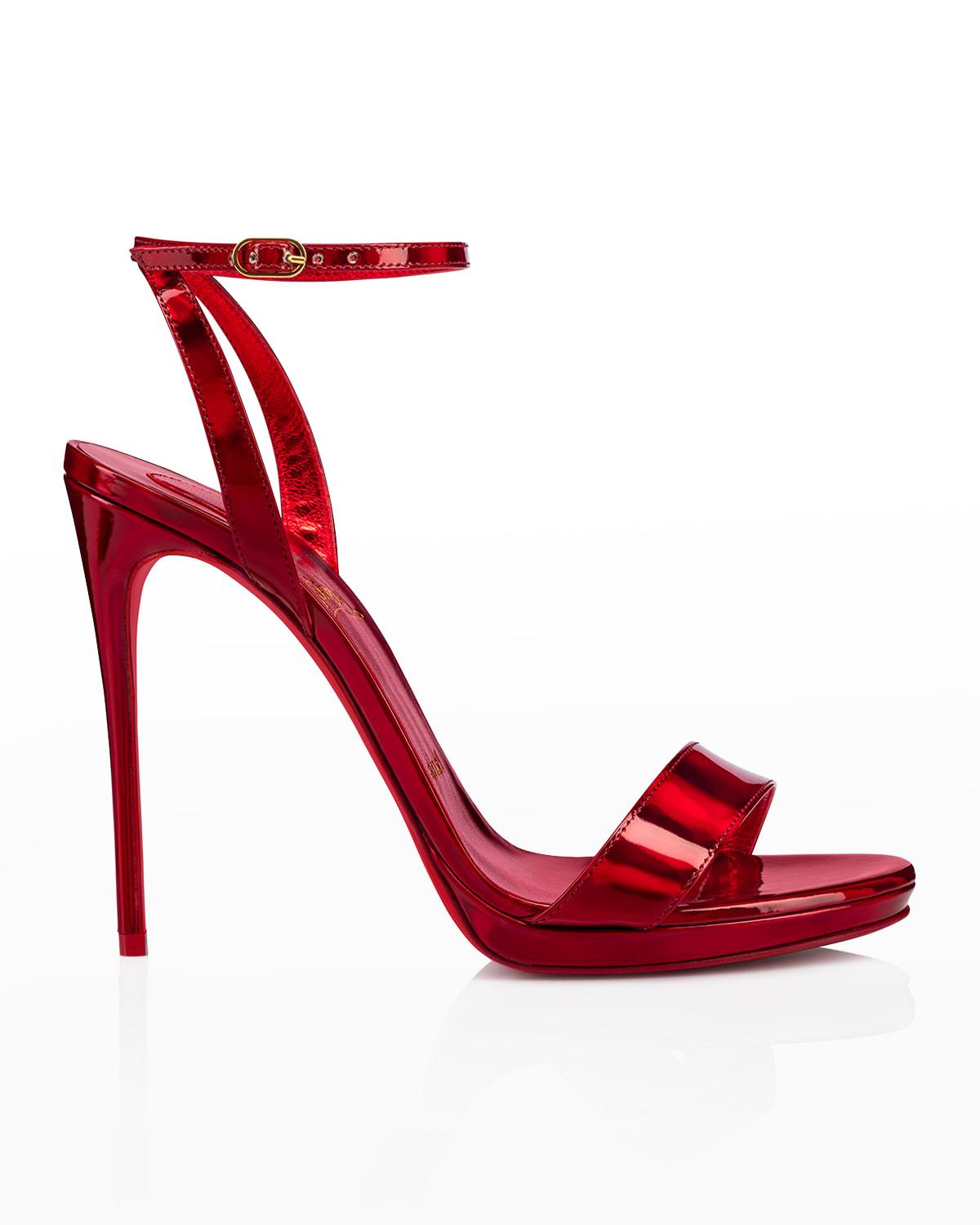 Christian Louboutin Loubi Queen 120mm Red Sole Sandals | Lyst
