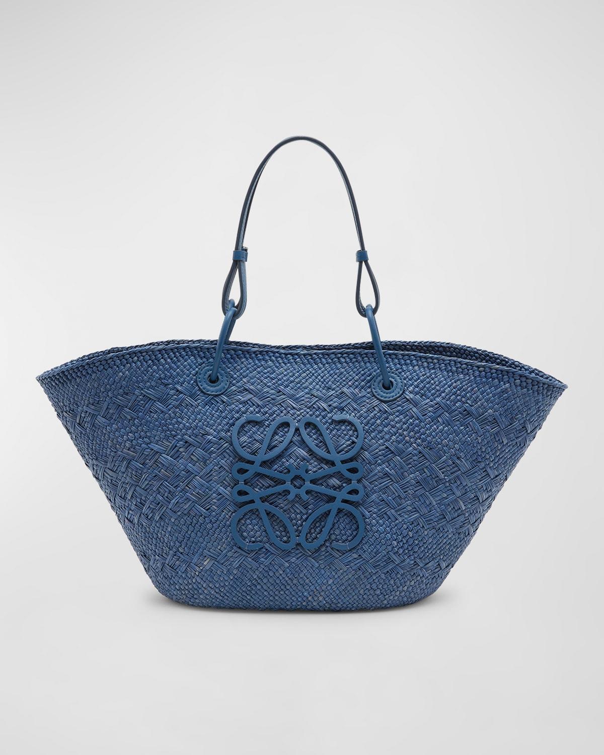 Loewe Large Anagram Basket Tote Bag in Blue Lyst