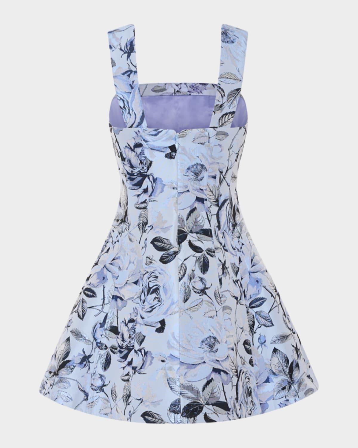 sachin and babi light blue dress AGUA BY AGUA BENDITA Lima tiered embroidered linen mini dress